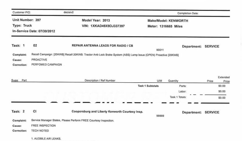 2013 KENWORTH T660 W/266K ON CERTIFIED CUMMINS OVERHAUL full