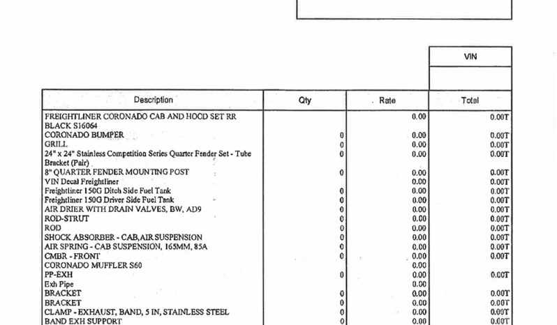2015 FREIGHTLINER CORONADO 72″ GLIDER KIT – NEW ENGINE, TRANS, REARS, AND MORE IN 2022 full