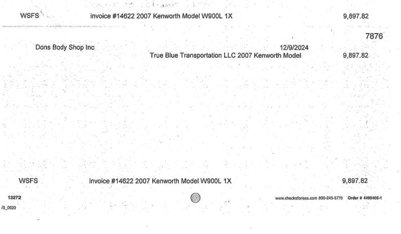 2007 KENWORTH W900 W/144K MILES ON CERTIFIED OVERHAUL full