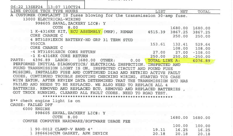 2013 KENWORTH T660 – 266K ON CERTIFIED CUMMINS OVERHAUL full