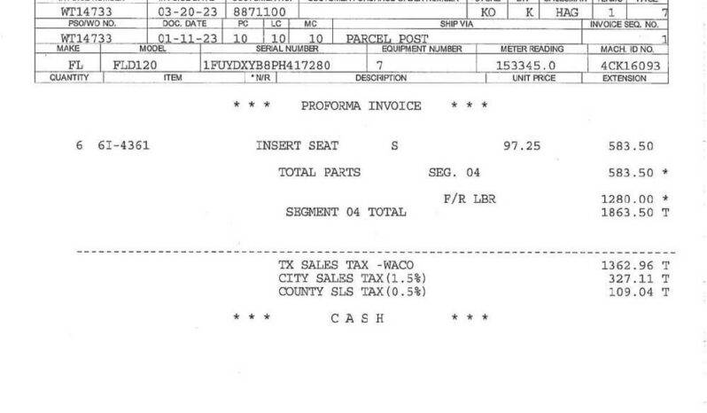 CATERPILLAR 3406B DIESEL ENGINE – SERIAL NUMBER 4CK16093 – 154K MILES ON CAT CERTIFIED OVERHAUL full