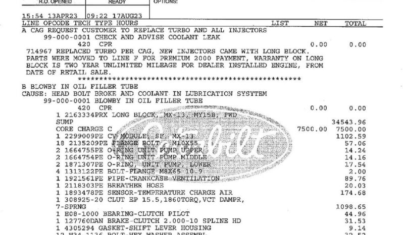 2016 PETERBILT 587 W/44K MILES ON CERTIFIED OVERHAUL full