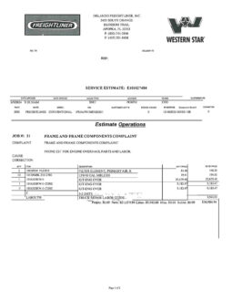 2006 FREIGHTLINER FLD132XL W/31K ON OVERHAUL full
