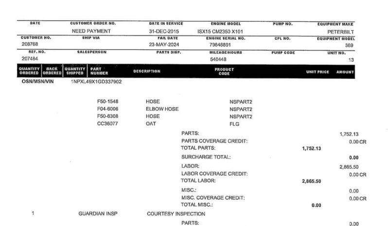 2016 PETERBILT 389 W/OPTIONAL 3 YR WARRANTY full