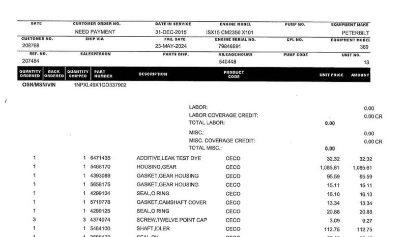 2016 PETERBILT 389 W/OPTIONAL 3 YR WARRANTY full