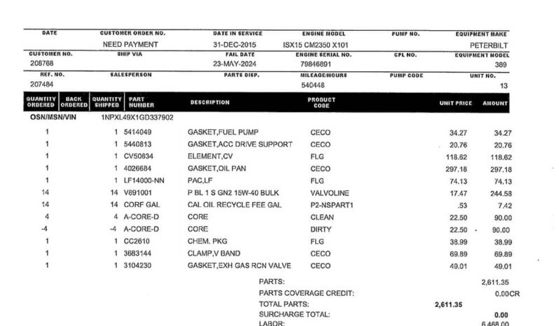 2016 PETERBILT 389 W/OPTIONAL 3 YR WARRANTY full