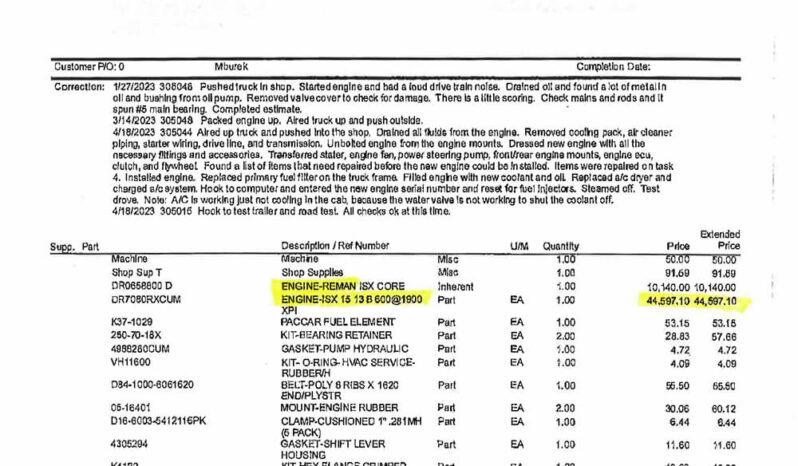 2017 KENWORTH W900 STUDIO SLEEPER W/186K MILES ON REMAN CUMMINS ISX 15 ENGINE full