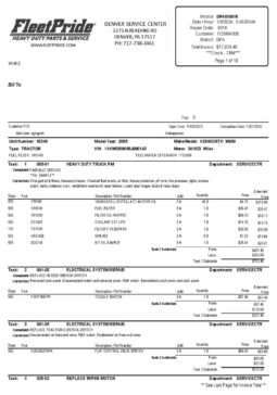 2005 KENWORTH W900L W/378K ON OVERHAUL full
