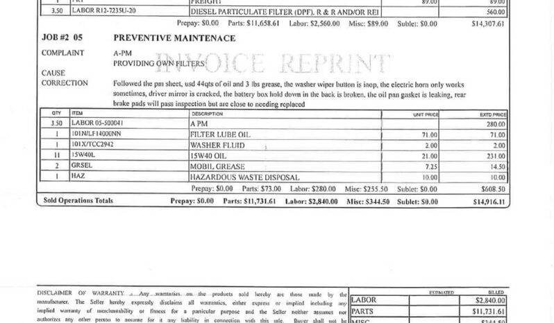 2020 PETERBILT 389 W/33K MILES ON CERTIFIED OVERHAUL full