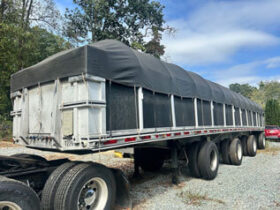 2002 MAC ALUMINUM STEP DECK FLAT BED TRAILER W/ CONESTOGA SIDE KIT