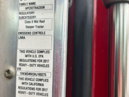 2017 KENWORTH W900 STUDIO SLEEPER W/186K MILES ON REMAN CUMMINS ISX 15 ENGINE full