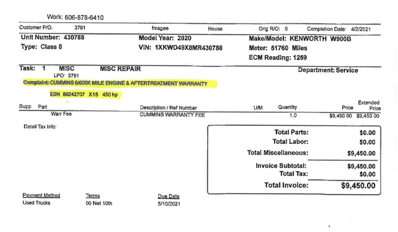 2021 KENWORTH W900L W/86″ RAISED ROOF SLEEPER full