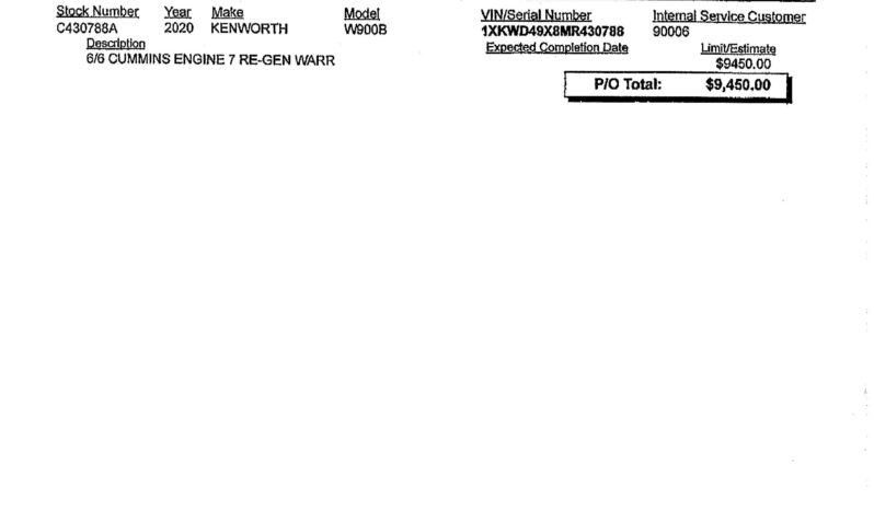 2021 KENWORTH W900L W/86″ RAISED ROOF SLEEPER full