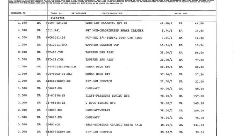 CAT C3406 ENGINE W/140K ON CERTIFIED CAT OVERHAUL full