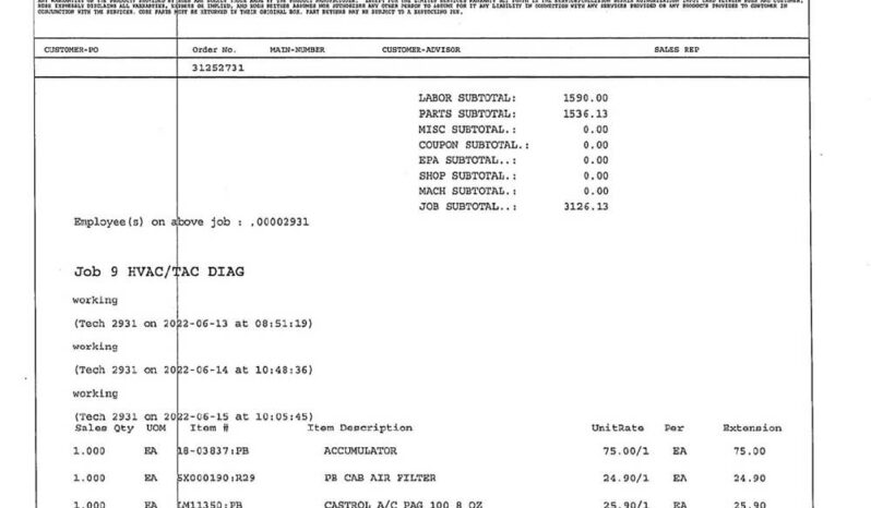 CAT C3406 ENGINE W/140K ON CERTIFIED CAT OVERHAUL full