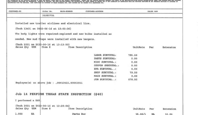 CAT C3406 ENGINE W/140K ON CERTIFIED CAT OVERHAUL full