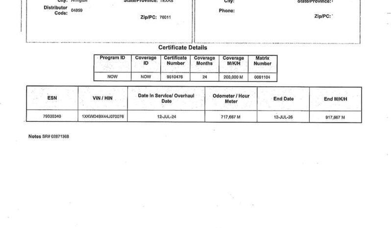 2004 KENWORTH W900 W/86″ SLEEPER full