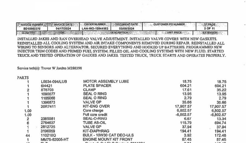 2007 PETERBILT 379 W/127K MILES ON CERTIFIED OVERHAUL full