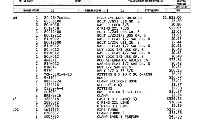 2000 KENWORTH W900L W/ 86″ STUDIO SLEEPER full